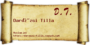 Darázsi Tilla névjegykártya